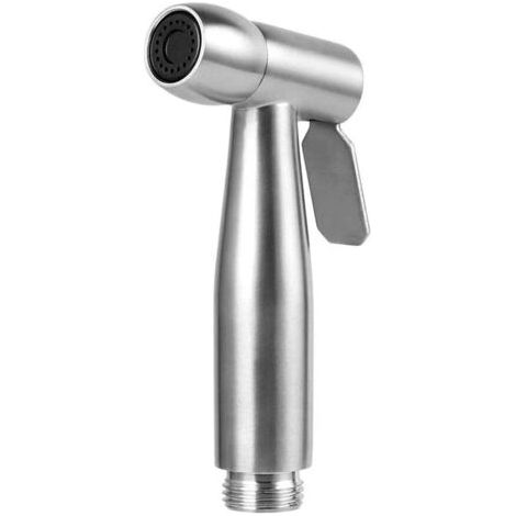 QORVA-Pulvérisateur de bidet à main - douchette wc Pulvérisateur de toilette en acier inoxydable Spray avec crochet pour le nettoyage des toilettes, bain pour animaux de compagnie, hygiène personnelle (1/5)