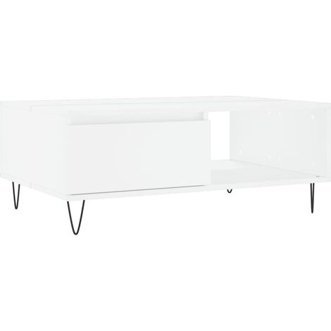 Maison Exclusive - Table basse blanc 90x60x35 cm bois d'ingénierie