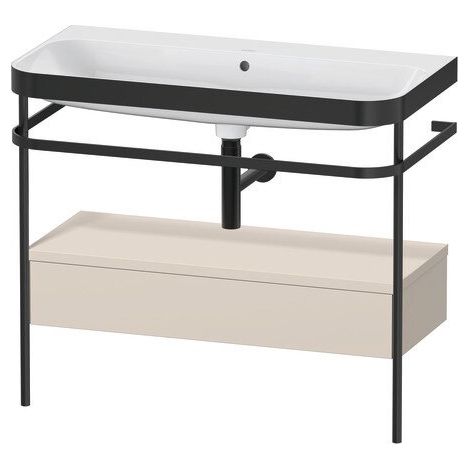 DURAVIT HP4743N8383 HappyD2+ cuvette collée avec bride et système de fixation