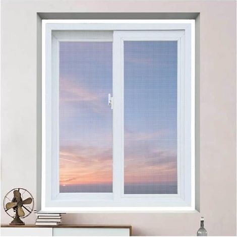 Moustiquaire - 120 × 150 cm - Filet anti-mouches - Protection pour chat - Moustiquaire de fenêtre à découper soi-même - Filet de protection pour chat - Universel (1/5)