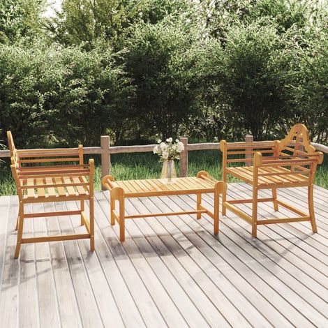 Chaises/Fauteuils de jardin 2 pcs 91x62x94 cm Bois de teck solide -TF52523 (1/5)