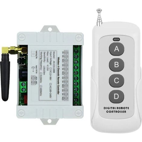 12V/24V 4-Wege-Fernbedienungsschalter, einstellbar, selbstverriegelnd, Einmalbetätigung, Zugangstür-Steuerpanel