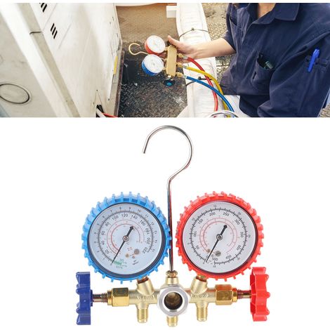 Manomètre de pression de réfrigérant R134A, pompe à vide d'air, climatisation, kit de réfrigération, collecteur de climatisation, tableau de bord, R12, R22, R502 (1/5)
