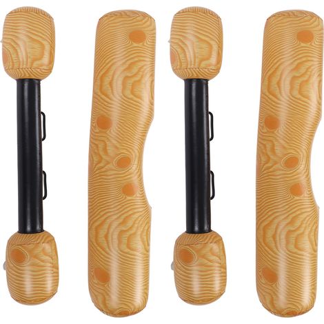 2 PCS Radeau Gonflable Imitation Bois Flottant pour Piscine, Jouets de Fête Nautique pour Adultes et Enfants (1/5)