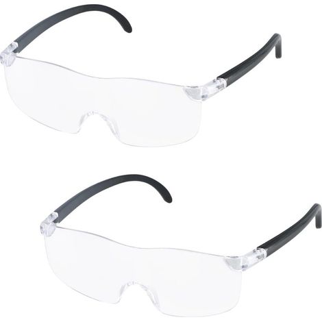 Pièces Lunette Loupe Grossissante, 300% Lunettes loupes de Lecture, Lunette Loupe Mains Libres, Loupe à Montage sur Tête Anti Lumière Bleue pour Personnes âgées Lecture Travail (1/5)