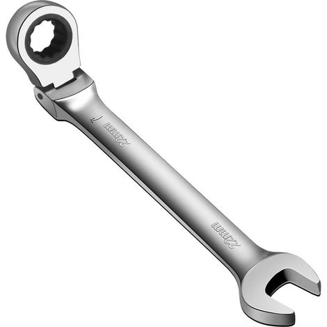 Clé à cliquet à tête flexible, clé de 22 mm, clé mixte antidérapante industrielle, outils à main pour mécaniciens et automobiles (1/5)