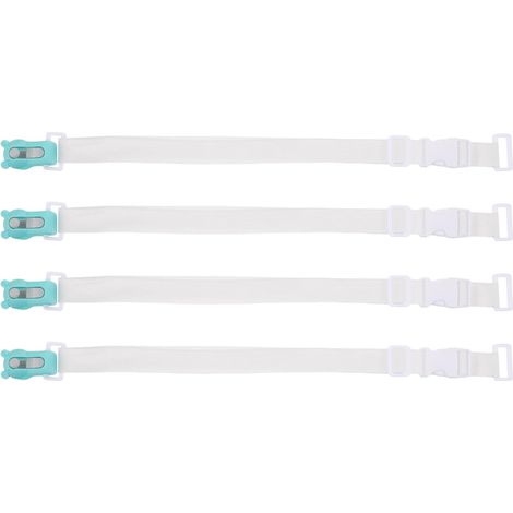 ABOOFAN Lot de 4 pinces à couette antidérapantes, en plastique bleu (1/5)
