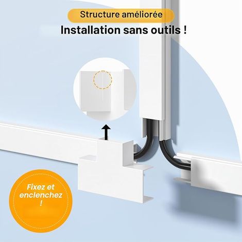 Wall TV Cable Duct for Wires (1/4)