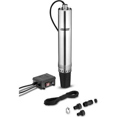 Karcher Pompe immergé BP 4 Deep Well, pompe de puisage grande profondeur pour installation d'arrosage, débit 4600l/h, 4,3 bars