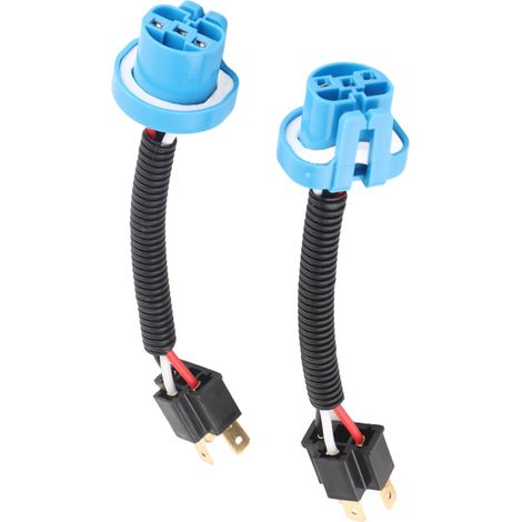 2 connecteurs 9007 mâle vers H4 femelle pour phare, adaptateur câble de conversion (1/5)
