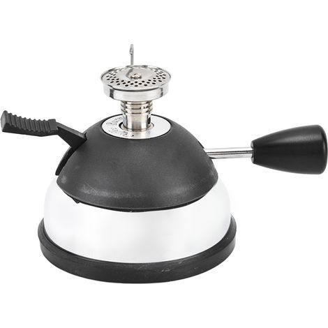 Brûleur à butane à flamme réglable, facile à utiliser, en acier inoxydable, très résistant, mini-brûleur de table pour pique-nique, camping et voyages. (1/5)