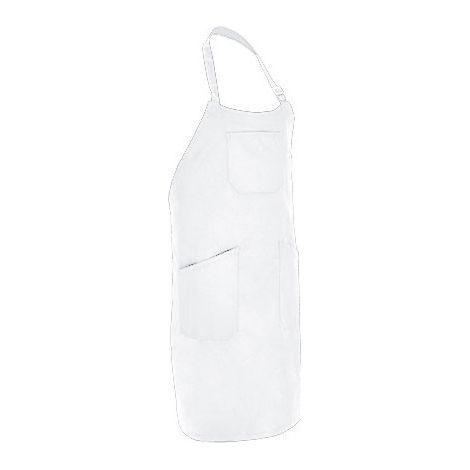 Delantal con peto multibolsillos VALENTO PARMENTIER Blanco