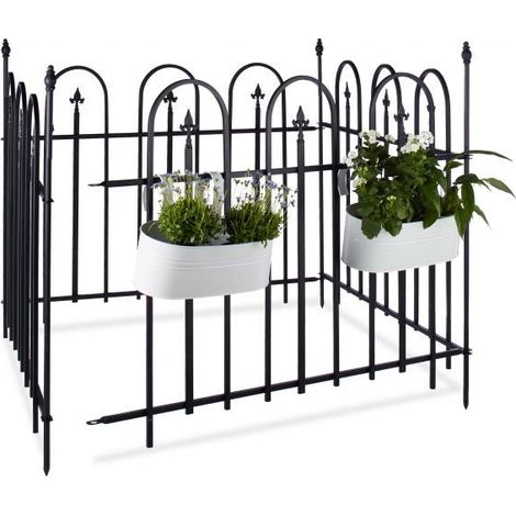 Recinzione da giardino in metallo set da 4 8831 (1/5)