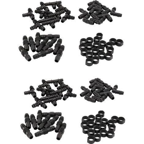 2X de Raccords D'Irrigation pour Tubes 1/2 Pouces - Connecteurs Barbelés (16 mm .520 ID) SystèMes Goutte à Goutte Ou Arroseurs (1/5)