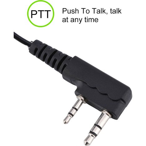 Écouteur universel à 2 broches pour talkie-walkie K Head (1/5)