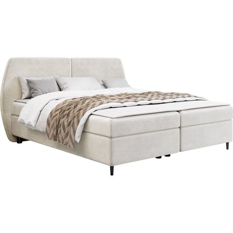 Cama continental Stonecrest 110, Wave 01, Continental, Doble, 160x200, Tapiz, Somieres, 190x207x107cm