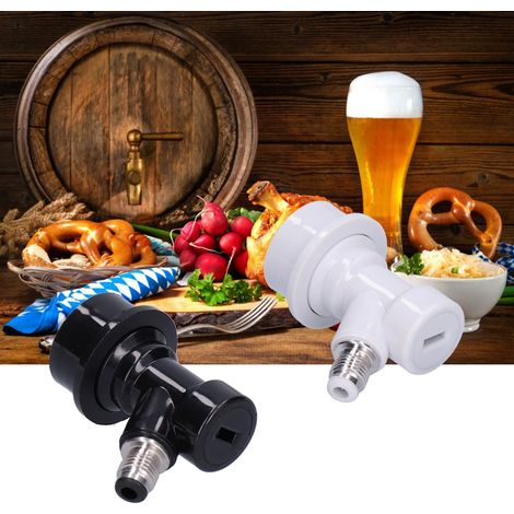 Adaptateur à verrouillage rapide 5/16 à 1/4 pouce pour fût à bière Cornelius, raccord déconnectable. (1/5)
