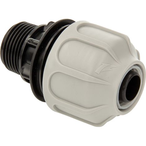 tecuro PP-Klemmverbinder gerade, für Spiralschläuche Ø 19-20 mm x 3/4 Zoll AG (1/5)