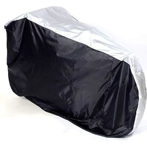 (Noir)Housse Velo Exterieur Anti-UV Protection Poussière Résistant Impermeable Pluie pour Vélo Bicyclette Cycle Scooter S Noir et Argent (1/4)