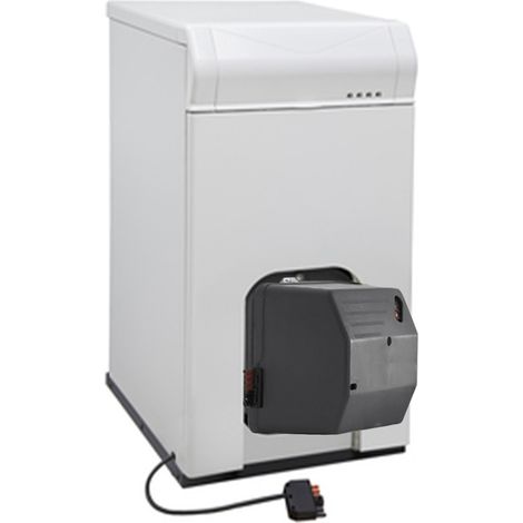 Caldaia a gasolio in ghisa con canna fumaria BioFioul Sun Sannover da 30 kW con bruciatore (1/3)