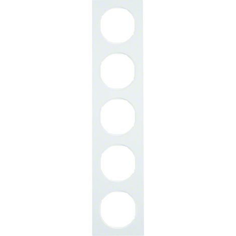 Cornice Berker r.3 senza viti termoplastica 5 moduli