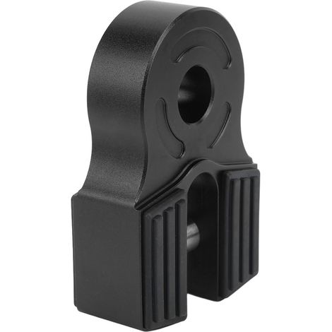 Support de manille de treuil 30 000 lb, goupille de chargement avec protection en caoutchouc, universel pour VTT et camionnette, manille souple, anneau en D noir (1/5)
