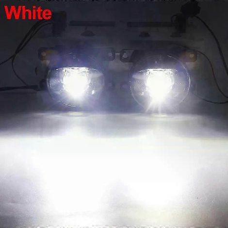 Compatible avec 2 phares antibrouillard LED 8000 lm 30 W, blanc/jaune, 12 V, pour Citroën C-Crosser, Jumpy, Xsara, Berlingo, DS3, DS4, DS5, C3, C4, C5, C6 (blanc) (1/5)