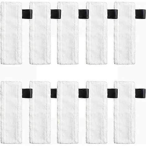 Lot de 10 lingettes de rechange en microfibre pour nettoyeurs vapeur Karcher Easyfix SC2, SC3, SC4 et SC5