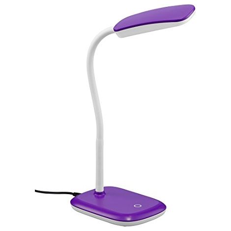 Lampada da tavolo LED, plastica, lilla, 11x36x25 cm, Boa (1/4)