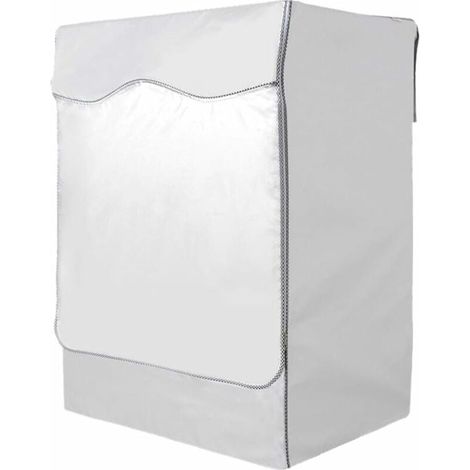 Housse imperméable pour lave-linge, housse anti-poussière pour machines à chargement frontal, compatible avec les modèles de 8 à 10 kg, convient également aux sèche-linge.-AquaForge (1/5)