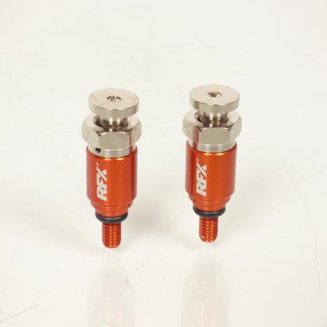 Purgeurs de fourche RFX M4x0.7 orange gris pour moto cross enduro (1/4)