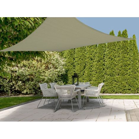 Toile d'ombrage 3x3 m Vert Carré ProGarden (1/3)
