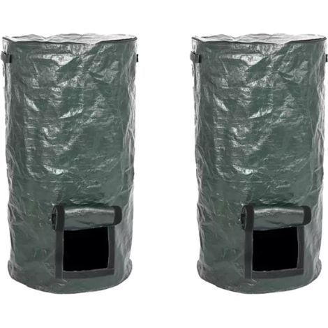 Stück Kompostbeutel - Umweltfreundliche PE-Kompostbehälter für organische Fermentation, Beutel für Garten- und Küchenabfälle, (2 Stück, 35 x 60 cm) (1/5)