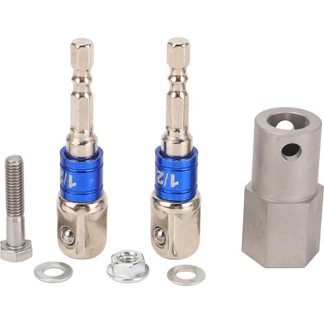 Adaptateur de perceuse à manivelle pour cric de remorque en acier inoxydable avec douille de 2 1/2 pouces (1/5)