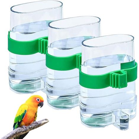 Automatischer Wasserspender Wassernapf für Vogelkäfige Vogelfutterhaus Trinkflasche für Papageien geeignet für Papageien Golfclubs und 7 5 x 13 5 7,5 (1/5)