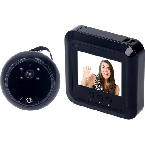 Vidéophone de porte 2,4 pouces avec vision nocturne et angle large 120° pour appartement et maison (1/5)
