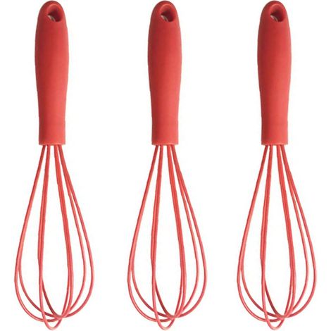 Mini fouet à œufs en silicone coloré pour la cuisine – mini fouet à œufs pour mélanger, cuisiner et pâtisser (1/5)