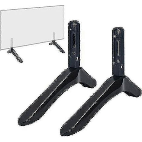Pied universel pour téléviseur Samsung, Sony et Vizio de 32 à 65 pouces, en alliage d'aluminium à hauteur réglable et résistant aux rayures (non compatible avec LG), édition 527. (1/3)