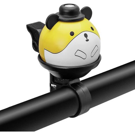 1 Campanello per bicicletta per bambini, stile cartone animato, campanello rotondo in lega di alluminio per bambini e bambine, adatto a manubri da 22,2 mm (1/5)
