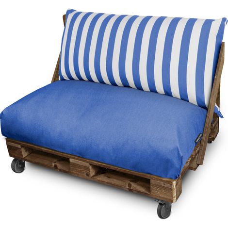 Cojín para Palets Toldotex Azul Respaldo 120x45x25 (liso) Azul