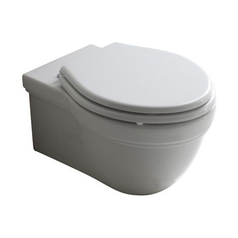 Water Ethos sospeso cm. 55x38 bianco lucido di Ceramica Galassia (1/2)