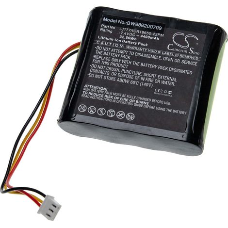 vhbw Batería compatible con Braven BRV-HD, 850 altavoces, cajas acústicas (4400 mAh, 7,4 V, Li-Ion)