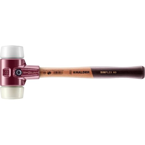 HALDER SIMPLEX Schonhammer Ø 60 mm Superplastik / Nylon mit Tempergussgehäuse (1/5)