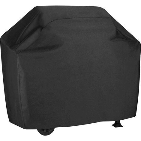 17061117 cm Grillabdeckung. Strapazierfähige 210D Oxford-Schutzplane für Gasgrills. Winddicht, UV-beständig, wasserdicht, feuchtigkeitsbeständig und staubdicht. Farbe: Schwarz. (1/5)