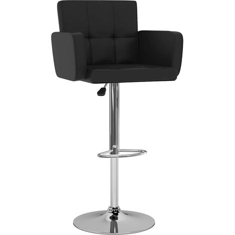 Maison Exclusive - Barhocker 2 Stk. Schwarz Kunstleder (1/5)