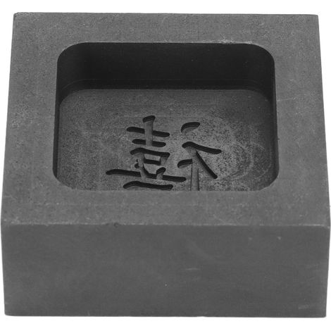 Moule à lingots d'or et d'argent à bain d'huile de graphite, moule de fusion des métaux, moule de coulée de caractères chinois D (1/5)
