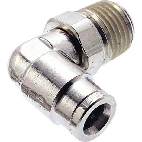 IMI NORGREN Raccordo angolato orientabile 101470628 Filetto esterno: R1/4 Ø tubo: 6 mm 1 pz.