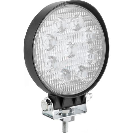 9-LED-Arbeitsscheinwerfer, 27 W, 6000 K, 2700 lm, hohe Helligkeit, Schutzart IP67, für ATV, UTV, LKW (1/5)