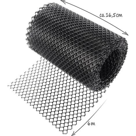 Dachrinnengitter, Dachrinnenschutzmatte, 6 m lang, Kunststoff, Laubschutz, 16 cm Maschenweite - Laubschutz (1/3)