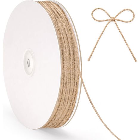 200m Ficelle de Jute,2mm Corde de Jute Naturel,Ficelle Jardinage (1/5)